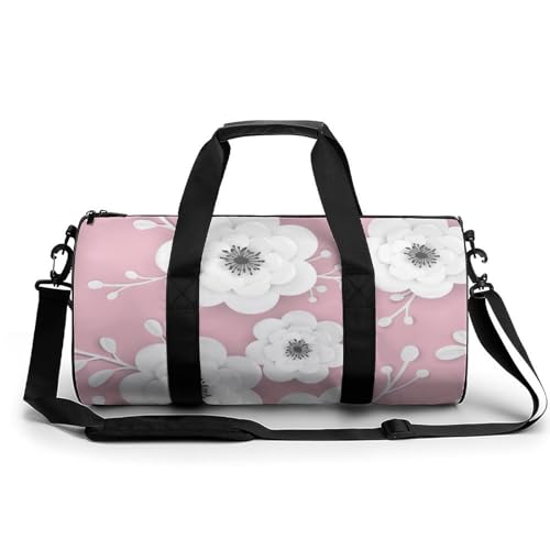 Sac de sport gym blanc et rose pour ne plus manquer de place en voyage
