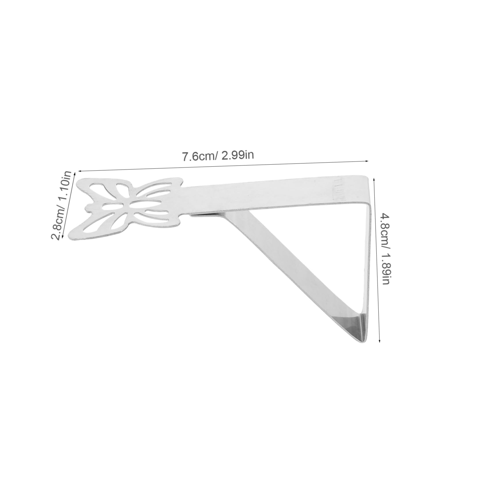12 Stück Schmetterling Tischdecke Clip Tischdecken Tischdecke Clips Picknicktischabdeckung Clips Tischdecke Griffe Tischzubehör Tischdeckenhalter Silber Edelstahl