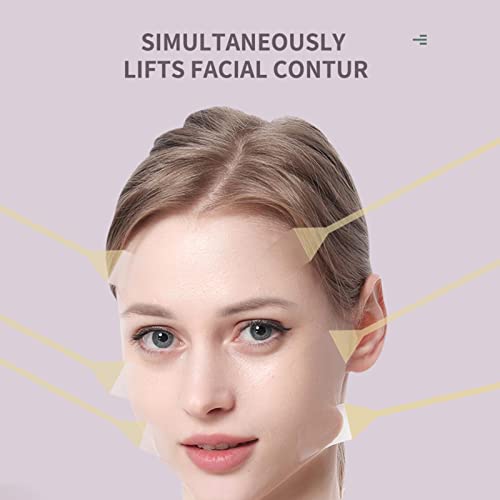 Fita de lifting facial Adesivos de lifting facial, fitas invisíveis de remendo de linha em V, fitas