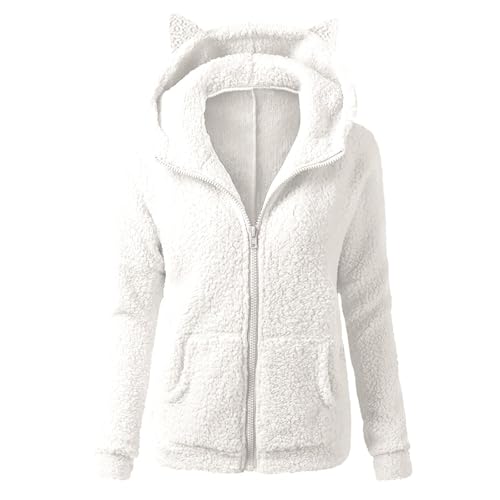 GOFULY Zip Up Hoodies For Women Casual Baggy Fleece Fall Winter Coats Lightweight Sherpa Jackets With Pocket Solid Outfits