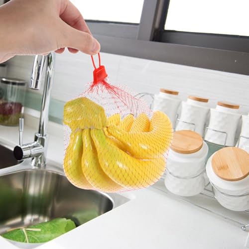 Bolsas de malla reutilizables de nylon para conservación de alimentos, 100 ud. 5