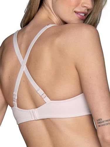 Image of Vanity Fair Women's Bra with 2-Way Convertible Straps, Body Caress Full Coverage, Lightly Lined Cups Up to Dd