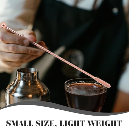 Cucharas mezcladoras de cóctel Healeved de acero inoxidable para bebidas y bar 8