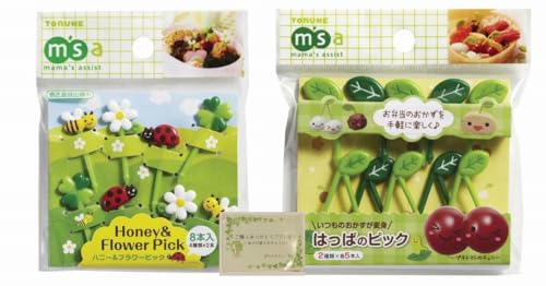 【正規品】トルネ ハニー&フラワーピック 8本 はっぱのピック 10本【セット】 (ハニーはっぱ)