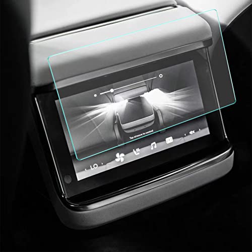 Showev Tesla Model S/X 2022 2021 Screen Protector Matte Anti Glare Fingerprint Center Control Touchscreen Navigation Touch Tempered Glass Screen Protector #TOP2