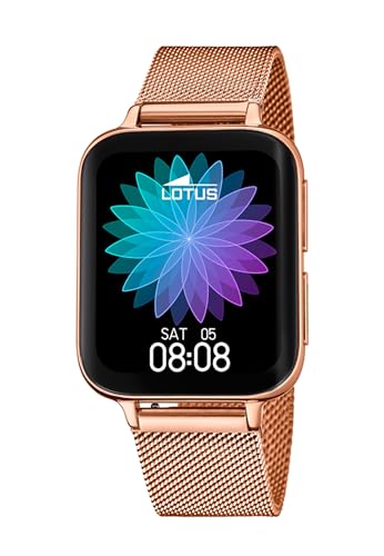 LOTUS Montre Connectée Homme Smartwatch Acier 316L Rosé - Étanche IP65 50033/1 - Musique, Pas et Calories, Téléphone, Sport, Fréquence Cardiaque