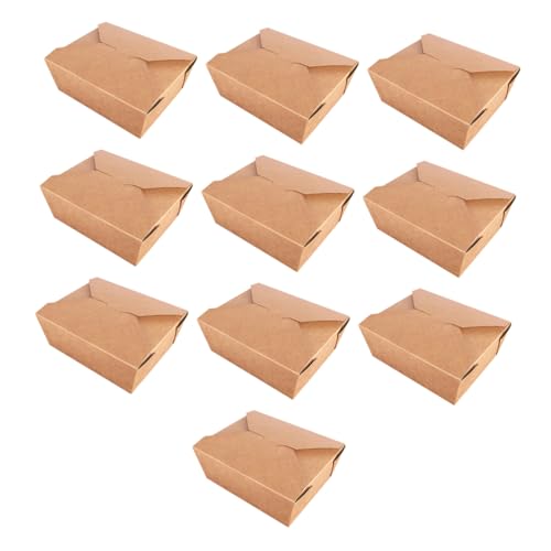 LAPYAPPE Eco-conscious Kraft Paper Lunch Boxes 30pcs Disposable Takeout Boxes for Healthy Snacking