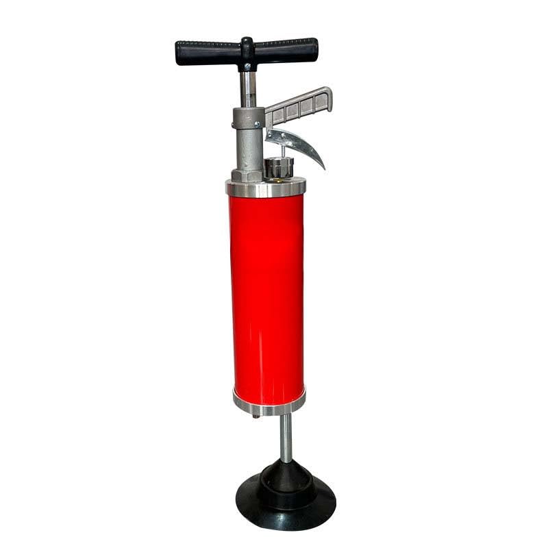 Wysokociśnieniowa myjka odpływowa, pojemność 2500 ml z manometrem (0,8 MPa) do usuwania zatykania w toaletach, umywalkach, prysznicach - zawiera tłok i akcesoria