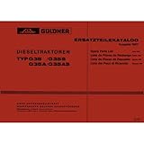  Linde-Güldner G35 G35S G35A G35AS 1967 Traktor Ersatzteilliste Ersatzteilkatalog