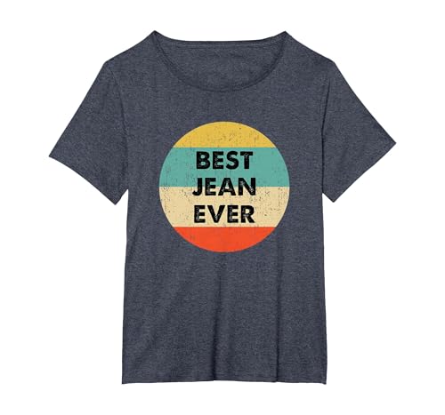 Jean Name T-Shirt, Women's Plus, Heather Blue, 1X