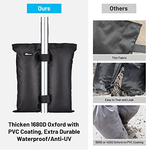 Mrrihand Paviljoen gewichten 1680D Oxford verdikken, zandzak verzwaring, paviljoen zandzakken set van 4 gewichten voor… - Image 5