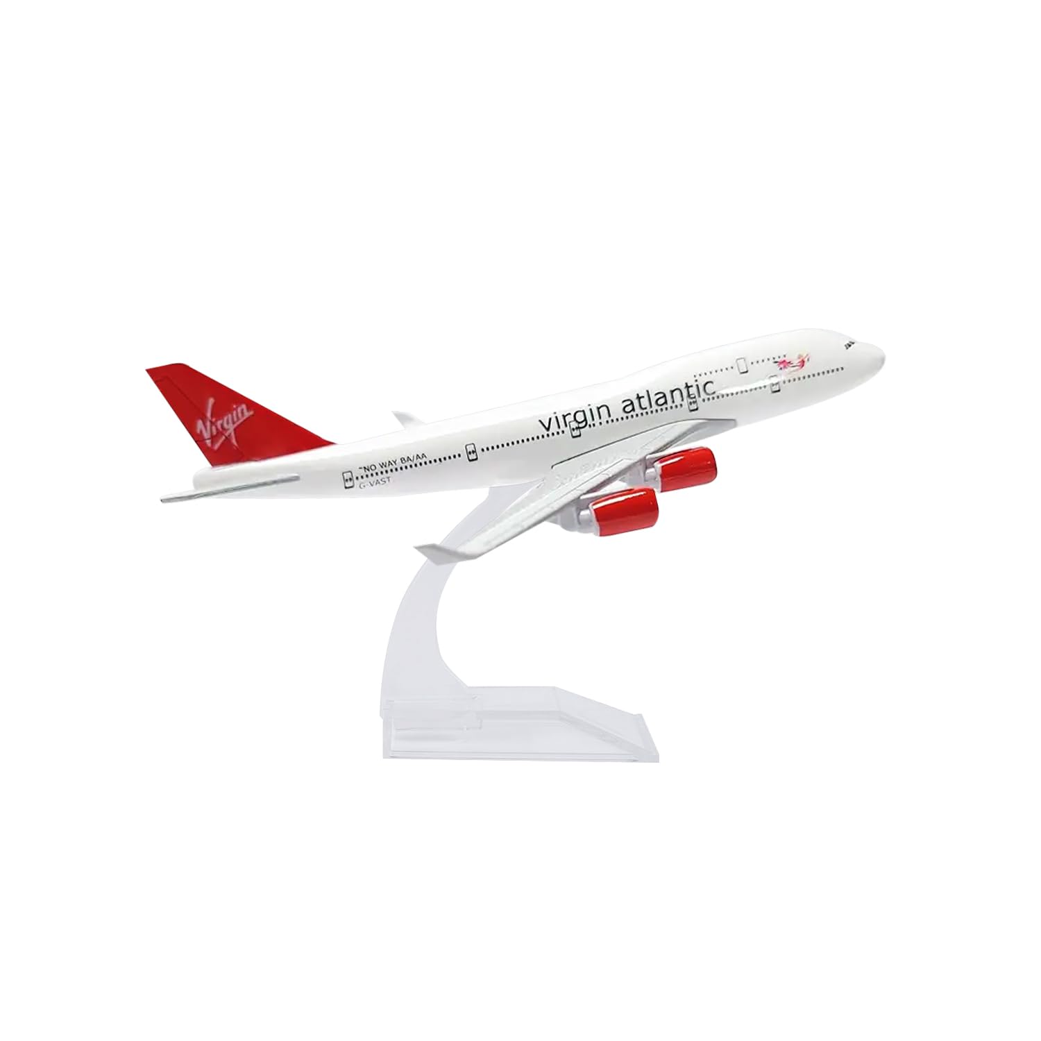 16cm V Atlantic Airlines Boeing B747 Aircraft Diecast Metal Miniature Airplane Model