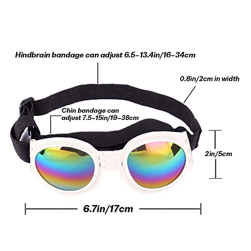 3Pcs Stylish Pet Glasses Cool Dog Sunglasses Dog Doggles Waterproof Windproof Eyewear UV Protection Sunglass for Doggy Puppy - Image 2