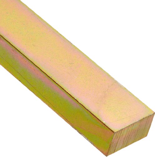 Exclusive Discount 70% Price  Steel Key Stock, Gold Dichromate Finish, Standard Tolerance, Metric, 18 mm Thickness, 32 mm Width, 12" Length (Pack of 4)