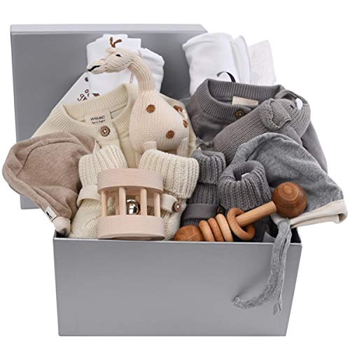 Organic and Grey Newborn Essentials for Twins Low Tox