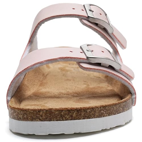Image of Torotto Kids Sandals Boys Girls Slide Summer Non-slip Cork Glitter Toddler Slippers with Adjustable Straps for Indoor & Outdoor
