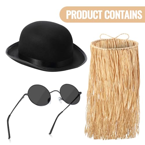 Lunettes rondes et chapeau melon pour composer un costume original - 3