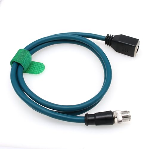 Cable de red Ethernet industrial M12 codificado en X a RJ45 para cámaras Keyence 4