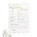 50 Baby Predictions and Advice - Gold Confetti - Baby Shower Game, New Mom & Dad Card or Mommy & Daddy To Be, Girl or Boy Babies New Parent Message Advice Book, Fun Gender Neutral Party (50-cards)
