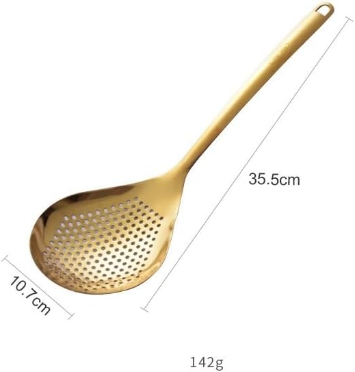 Silverware Set, 1/4/6/8/10/12pcs Household Dumpling Hot Pot Filter Water Noodles Large Colander 304 Stainless Steel Mesh Spoon(Silver,10 Pieces)