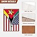 Mozambique Mozambican America Flag Printed Zipper Leather Journal for Men Women 100 Pages A5 Ruled Notebook Lined Notepad for Writing Note Taking Travel Diary for Teachers Students College