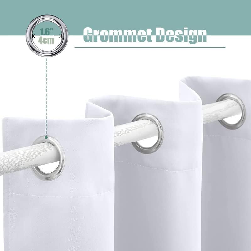 Shark Curtains for Bedroom Living Room, Cartoon Blackout Curtains 63 Inch Length 2 Panels Set, Thermal Insulated Grommet Drapes, Decorative Patterned Window Treatments