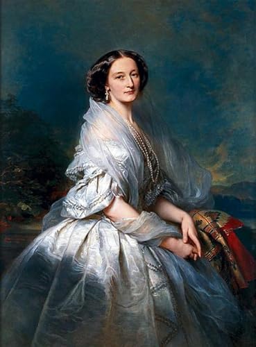 Tableaux peinture sur toile d'Eliza Franciszek Krasiska par Winterhalter 60x90cm