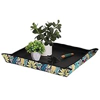 Owl Focus wasserdichte Umtopfmatte aus Oxford-Gewebe mit Blumenmuster