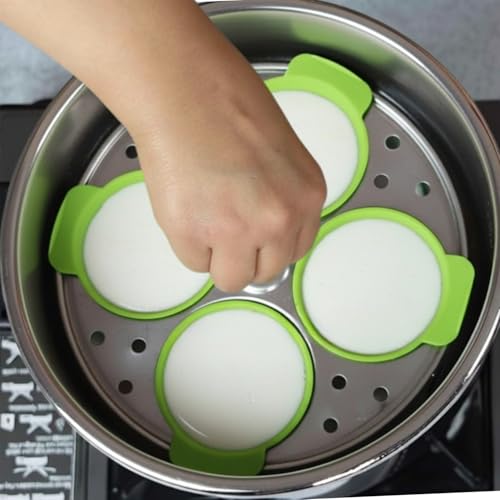 Image of CELA 8 Pcs Silicone Idli Moulds | Non-Stick Food Grade Silicone Idli Maker Liners | BPA-Free, No-Greasing Idli Cups | Perfect Round Idlis | Microwave, Oven & Dishwasher Safe | Reusable Idli, Dhokla, Cupcake & Muffin Moulds