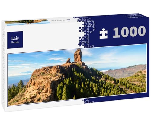 Lais Puzzle Roque Nublo montaña Sagrada en el Parque Rural Roque Nublo, Gran Canaria Panorama 1000 Piezas
