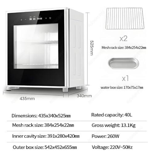 Fermentadora de masa de 40L: evita masas secas con humedad ajustable 5