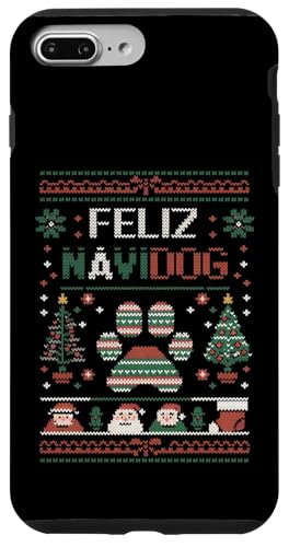 �ʔ����N���X�}�X ���̎����債��� - Feliz Navidog �A�O���[�N���X�}�X �X�}�z�P�[�X iPhone 7 Plus/8 Plus �p