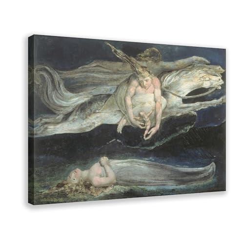 Impression sur toile Dante's Divine Comedy William Blake, décoration murale 30x45cm