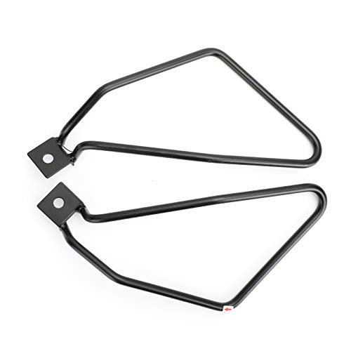 Black Saddlebag Support Mounting Bracket for Sportster 883 Fat bob FXDF Dyna BK miniatura 4