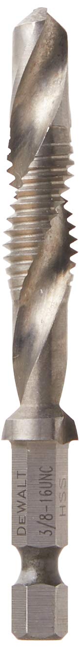 DEWALT Drill Tap, UNC, 3/8-Inch (DWADT3816)