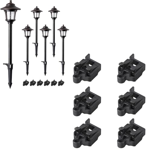 EDISHINE Low Voltage Landscape Lighting + 6-Pack Low Voltage Wire Connector