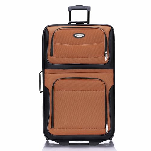 Image of Travel Select Amsterdam Softside Expandable Luggage with Rolling Wheels, Orange, 29-Inch Large