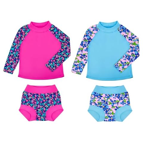 BIG ELEPHANT Rash Guard Swim Diapers Set Cover