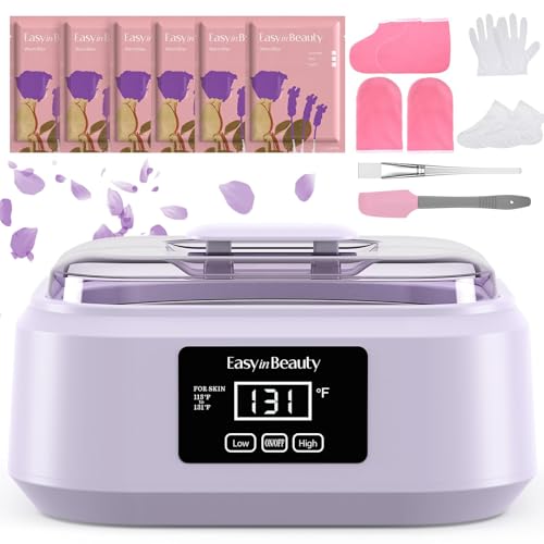 Paraffin Wax Machine for Hand and Feet - 3000ml Hand Wax Paraffin Machine for Arthritis Touchscreen Paraffin Wax Warmer with 6 Packs Lavender Wax (2.64 lbs) Paraffin Bath for Smooth & Soft Skin