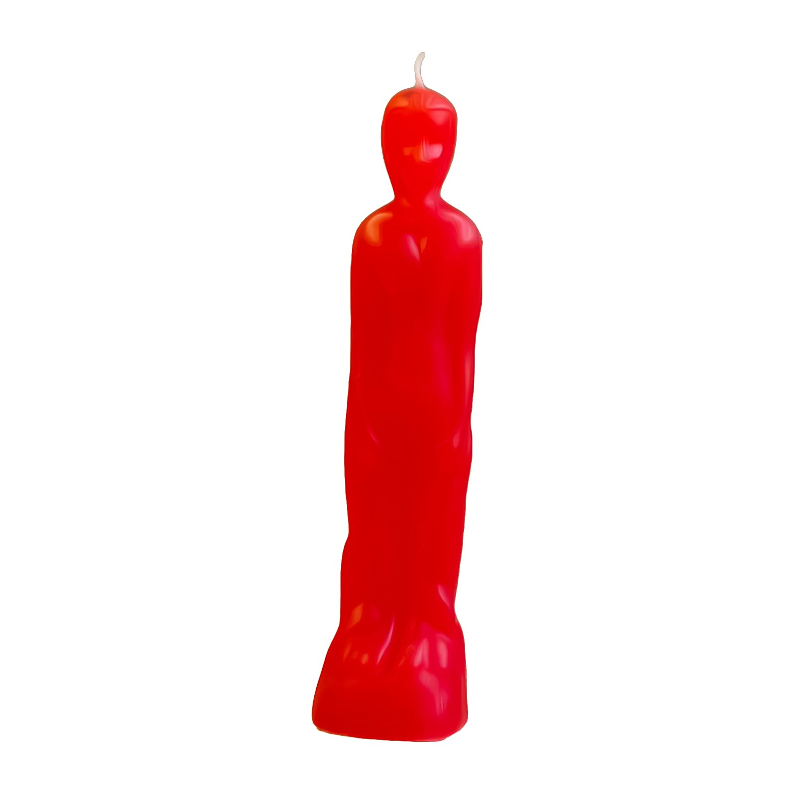 Hecate Wizard Mall Male Candle - Red Male Image Figure Candle Spellwork Spell Casting for Love Binding & Relation Enhancer | Magic Ritual Unscented Soy Wax (Red-19.5Hx4.5W) cm-121Grams