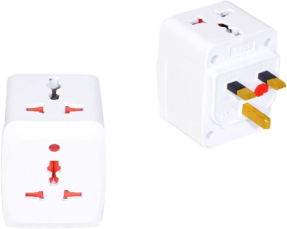 Reliable™ 3 Way Multi Plug Adapter Socket Universal Travel Adaptor-Plug Extension For Kitchen Appliances, Office, Tv, Converter Power Adapter Multiple Socket 13A Multi Plug (Pack of 1)