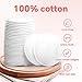 ICOTLE 100% Pure Cotton Round Pads for Face (210), Lint-Free Makeup Remover Pads, Soft, Absorbent, Hypoallergenic, Multi-Layer Design for Cleansing, Skincare and Nail Polish Removal