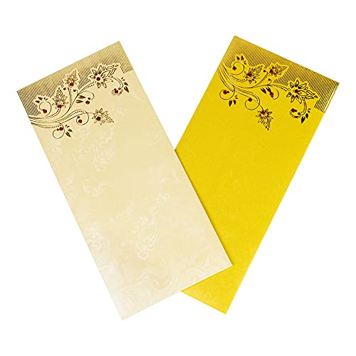 Anjum & Munir Shagun Gift Envelope (Pack Of 10) Assorted Color Designs Money Holder Card Fancy Packet For Christmas Diwali Easter Birthday Wedding Anniversary Designer Invitation Envelopes #TOP3