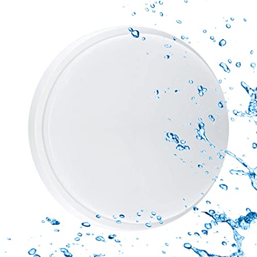 Sigmaled lighting, Plafoniera led 15W per esterni, Resistente all'Acqua, Luce Naturale 4000K, 1350Lm, Applique TONDA IMPERMEABILE IP54 da soffitto e parete, per Esterno o Interno