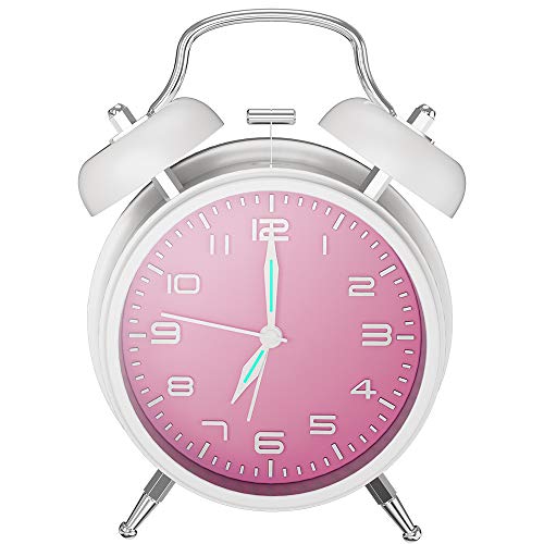 目覚まし時計 大音量 夜光 おしゃれ アラーム—Mreechan バックライト 静か 連続秒針 スヌーズ 電池式 置き時計 卓上時計 (ホワイト) 目覚まし時計 大音量 夜光 おしゃれ アラーム—Mreechan バックライト 静か 連続秒針 スヌーズ 電池式 置き時計 卓上時計 (ホワイト)
