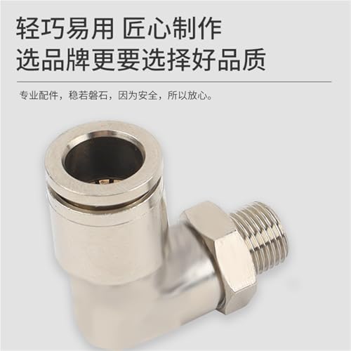 Componente neumático PL10-02 con rosca externa resistente a la corrosión para automatización 3