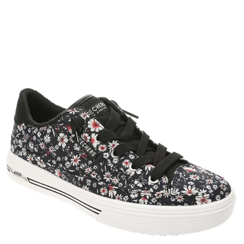 Image of Skechers Street Arch Fit Arcade-Print Powa Women's Oxford, 9.5 B(M) US, Black-White-Floral