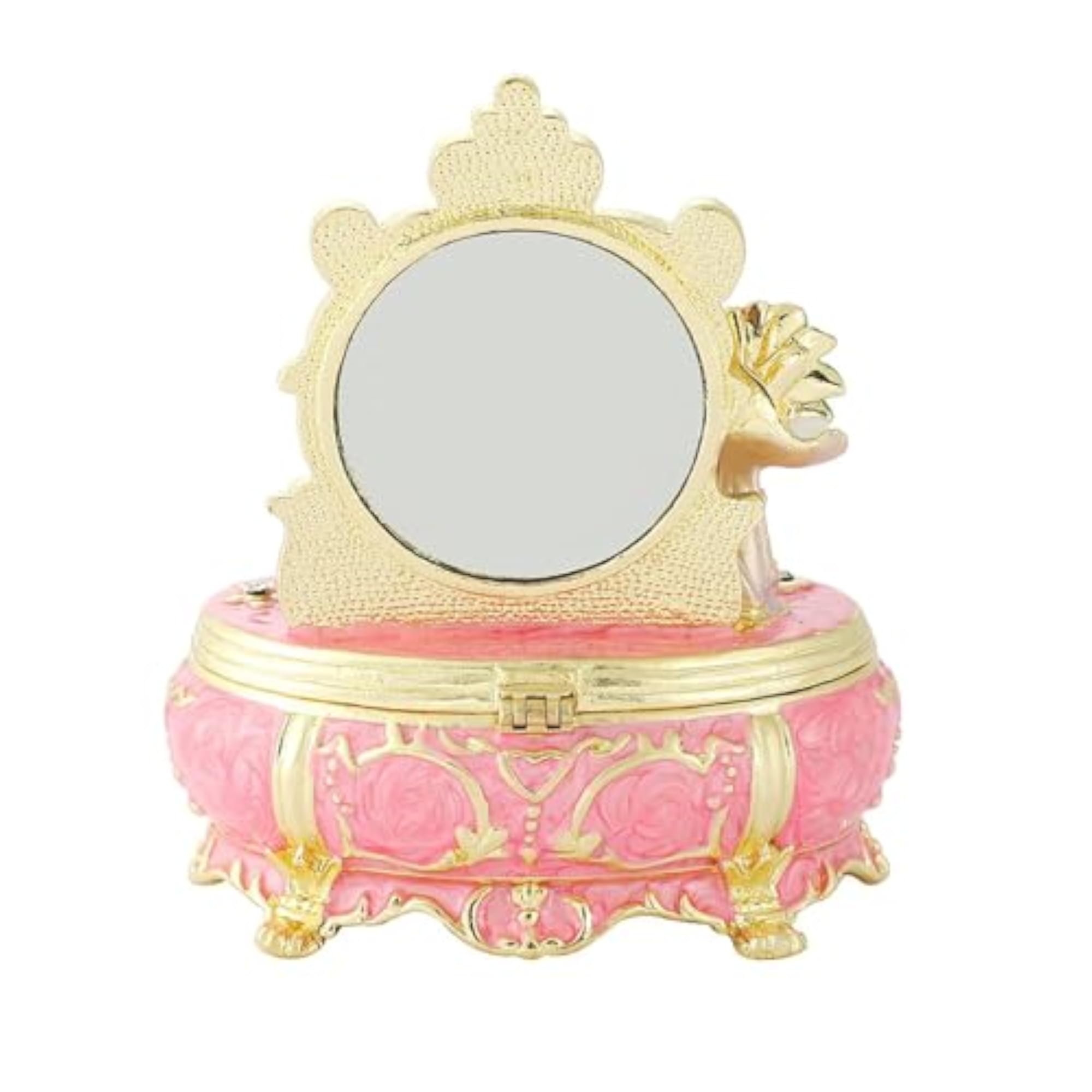 Enameled Trinket Jewelry Box, Decorative Home Decor