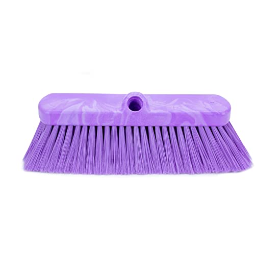 Image of SPARTA 41278EC68 Flo-Thru Plastic Wall Scrub Brush, Equipment Brush With Soft Nylex Bristles For Industrial Kitchens, Hospitals, Commercial Cleaning, 4 Inches, Purple