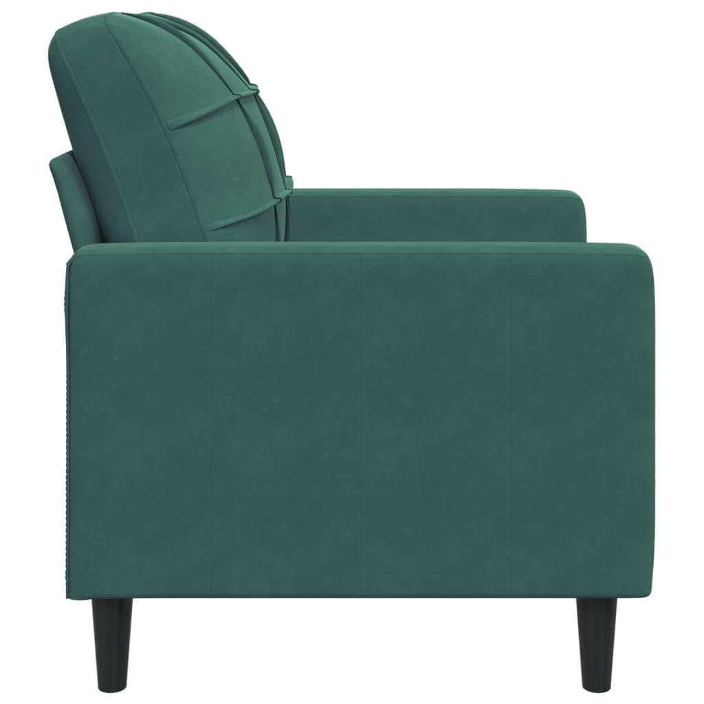 Poltrona in velluto verde scuro, larghezza della seduta 60 cm, con struttura in metallo e imbottitura in schiuma, mobili per il soggiorno per un relax accogliente e un arredamento elegante